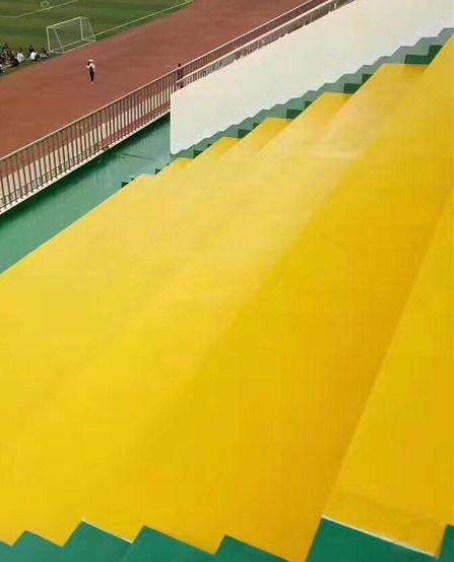 岳塘球场台阶翻新修补改造